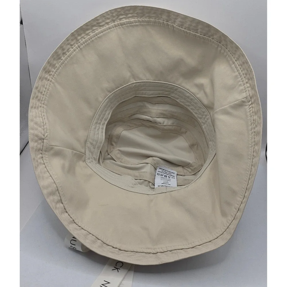 NINU‎ & NICK Cream Bucket Hat Women's Size S Wide Brim Ribbon Sun Hat